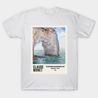 Monet Manneporte Etretat Exhibition Painting T-Shirt